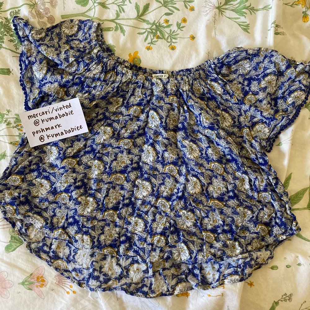 forever 21 - floral off the shoulder blouse
